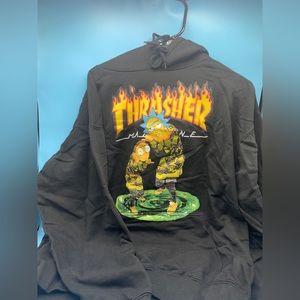 Custom Rick and Morty Thrasher Sweatshirt